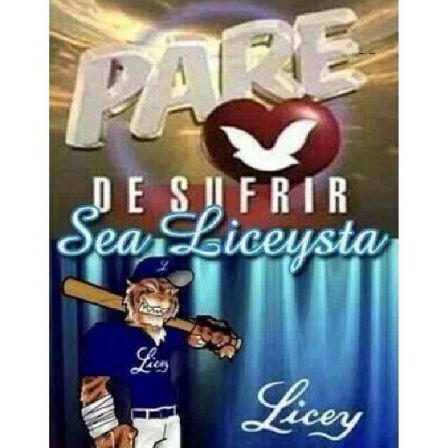 Pare de sufrir, sea Liceysta