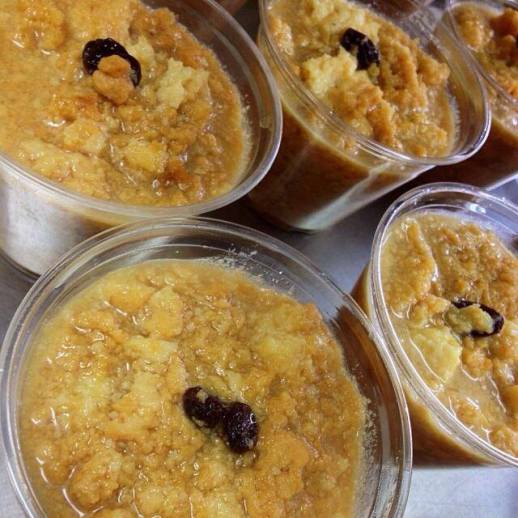 Dulce de leche cortada