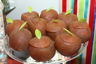 Naranjas rellenas de leche