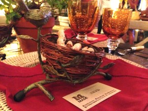 Detalle de mesa de bodas