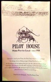 Pilot House menu