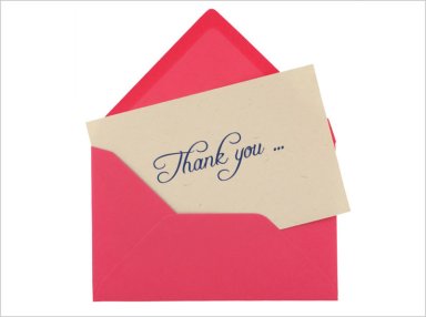 Thank you card